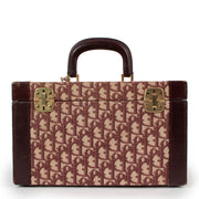 Christian Dior Burgundy Oblique Vintage Vanity Case