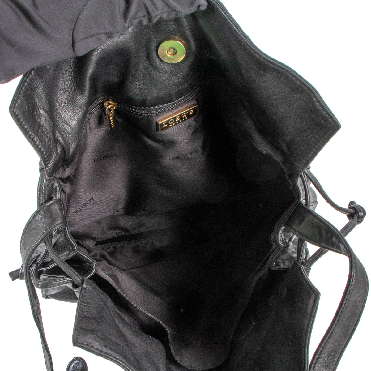 Loewe Vintage Black Nappa Lambskin Crossbody Bag