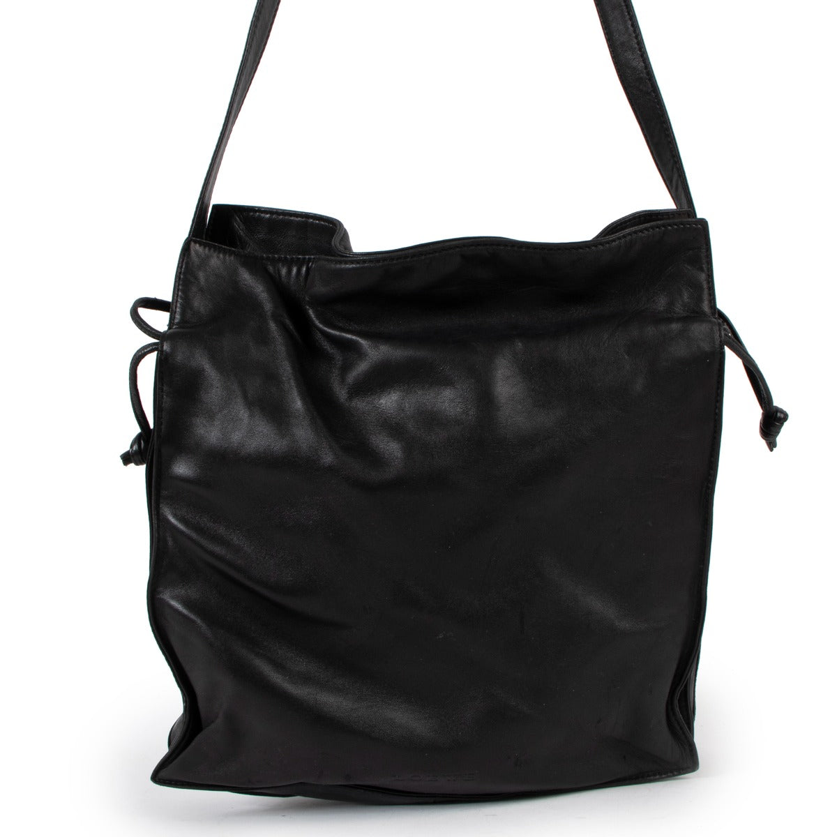 Loewe Vintage Black Nappa Lambskin Crossbody Bag