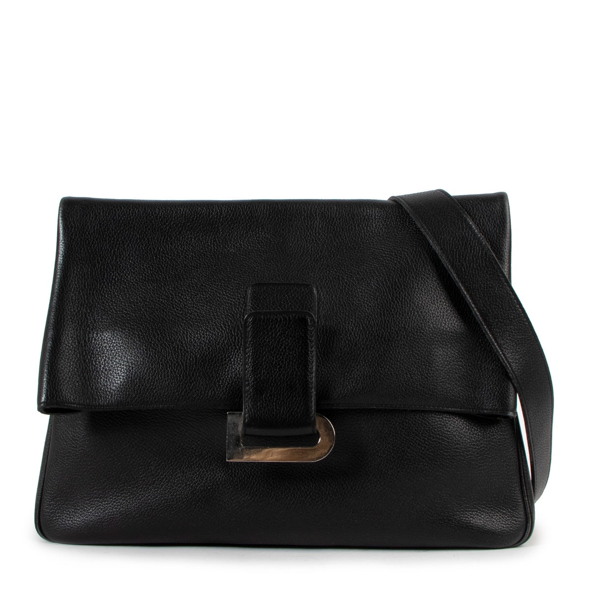 Delvaux Black Relais Trotteur Shoulder Bag