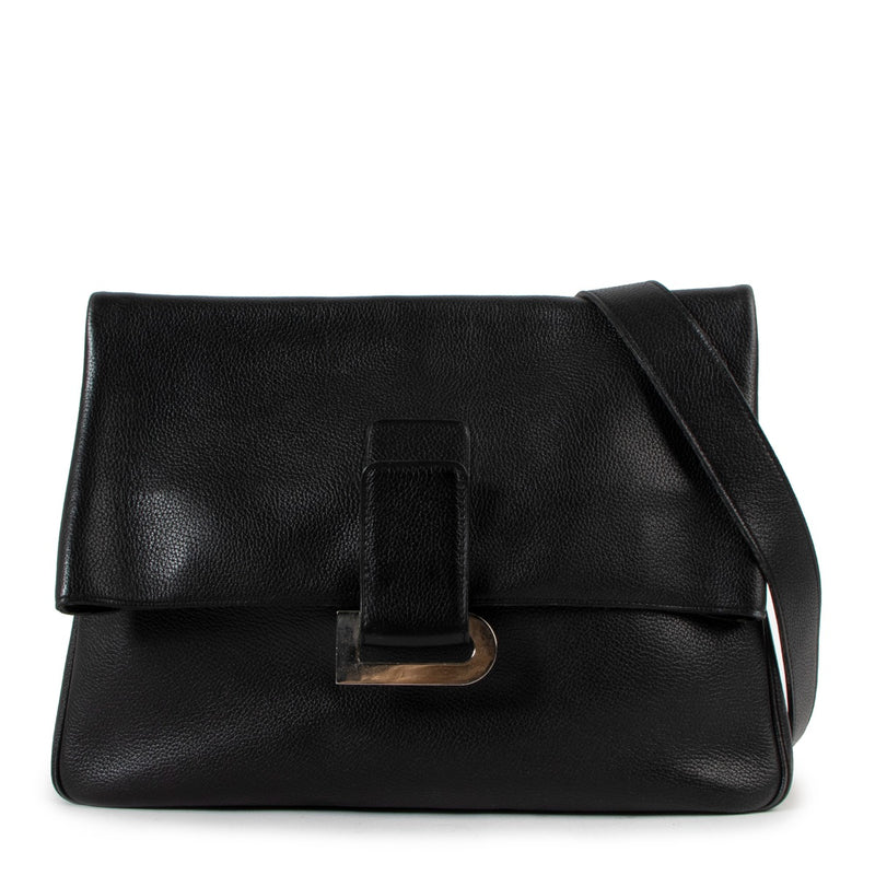 Delvaux Black Relais Trotteur Shoulder Bag