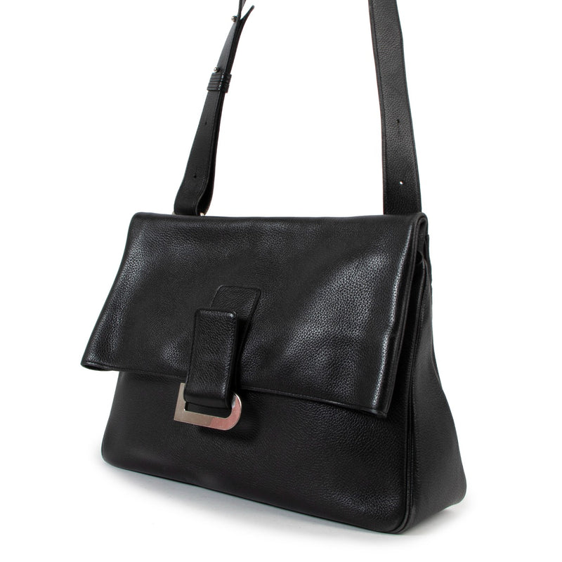 Delvaux Black Relais Trotteur Shoulder Bag
