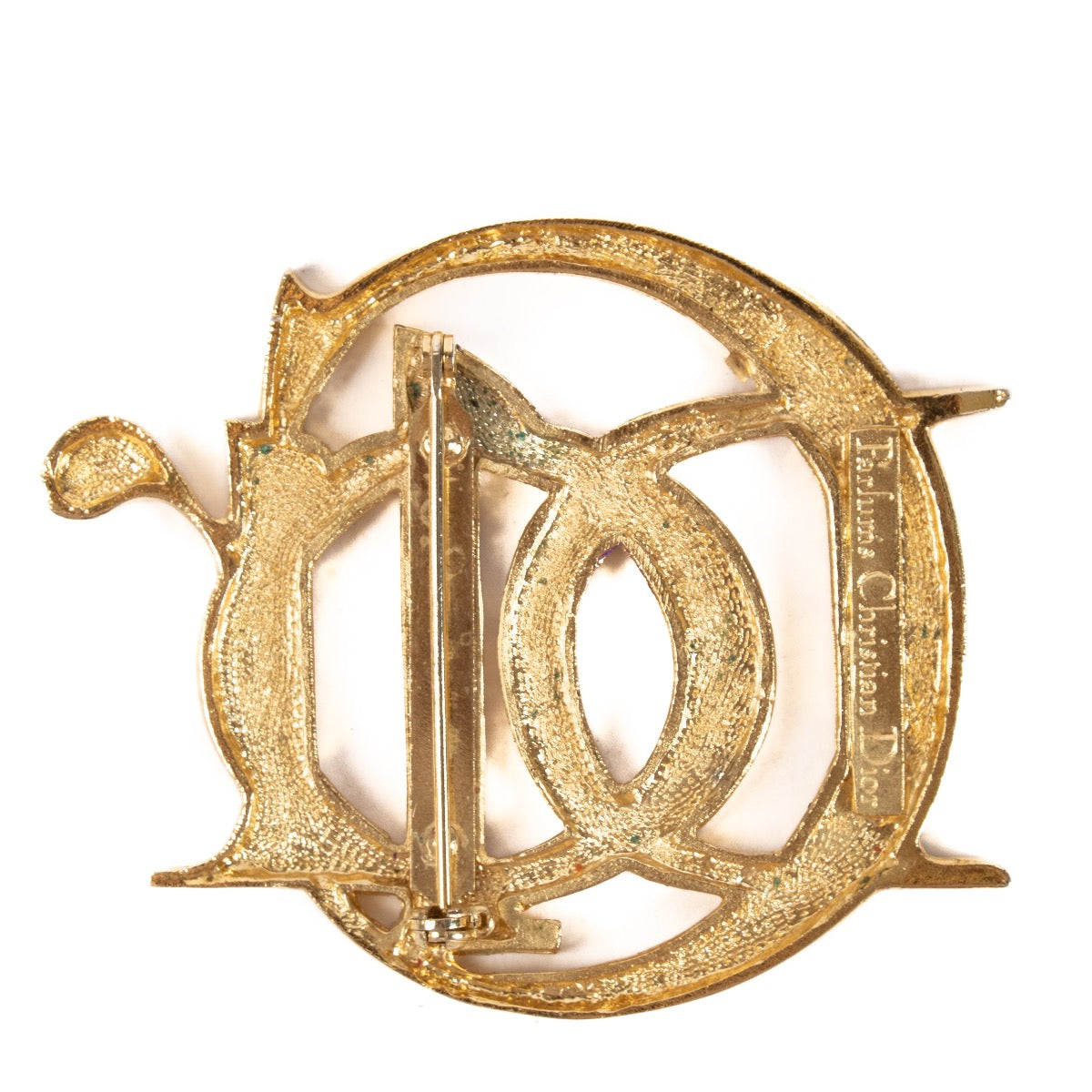 shop 100% authentic second hand Christian Dior Parfums Gold Brooch on Labellov.com