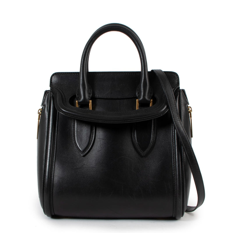 Alexander McQueen Black Small Heroine Handbag