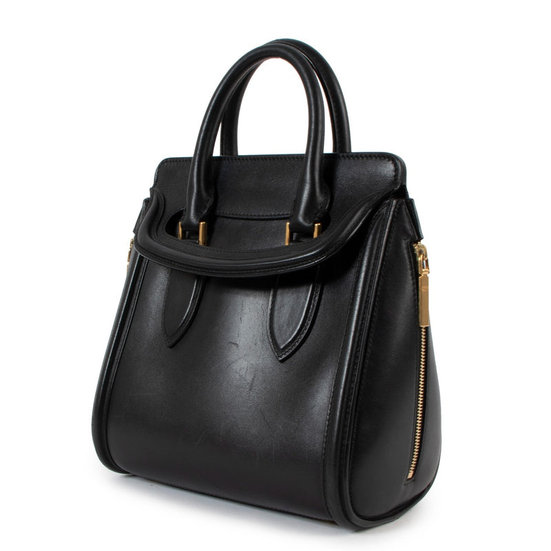 Alexander McQueen Black Small Heroine Handbag