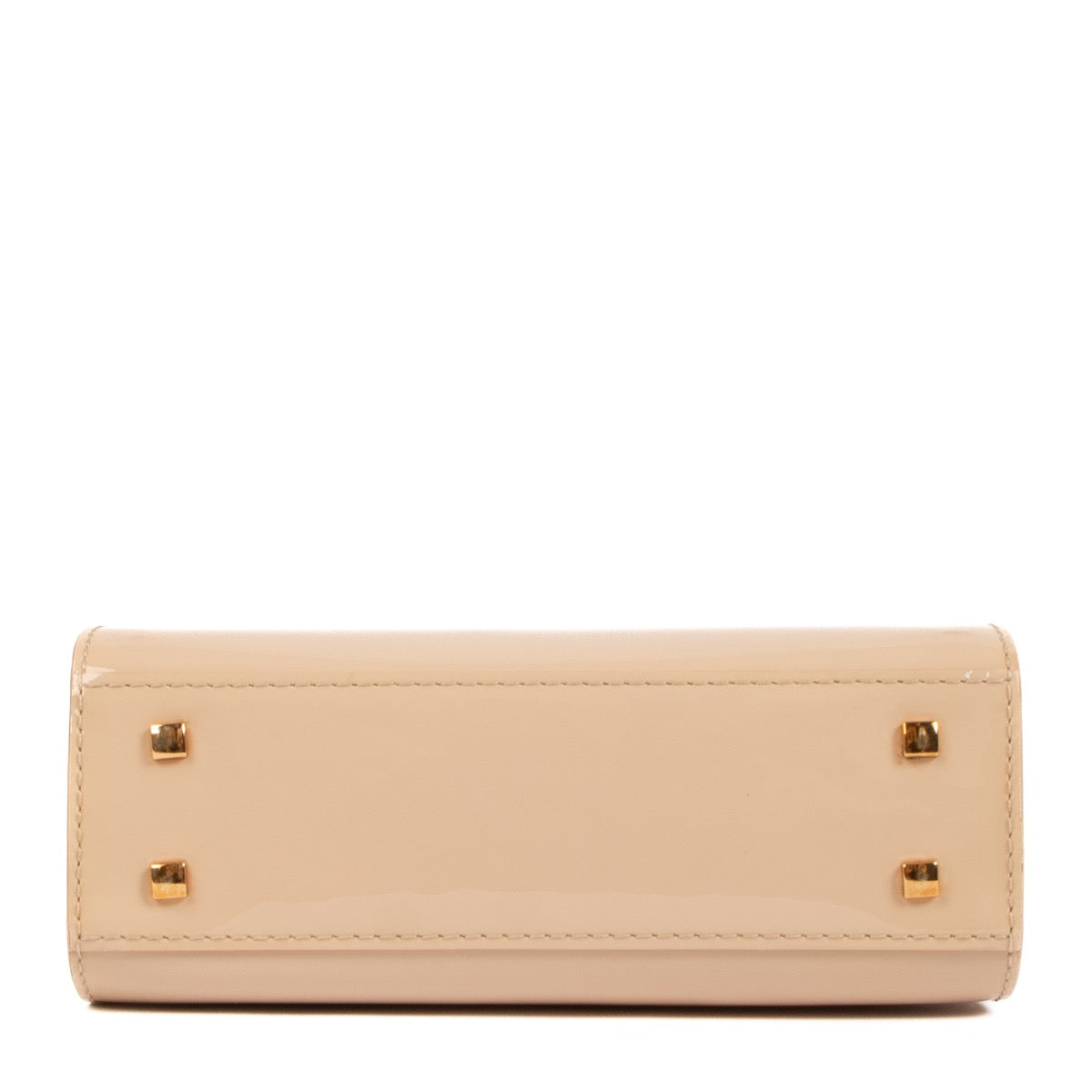Buy an authentic second hand Delvaux Nude Patent Leather Tempête Micro Bag in new condition at Labellov.com