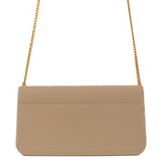 Shop 100% authentic second-hand Saint Laurent Dark Beige Leather Cassandre Phone Holder on Labellov.com