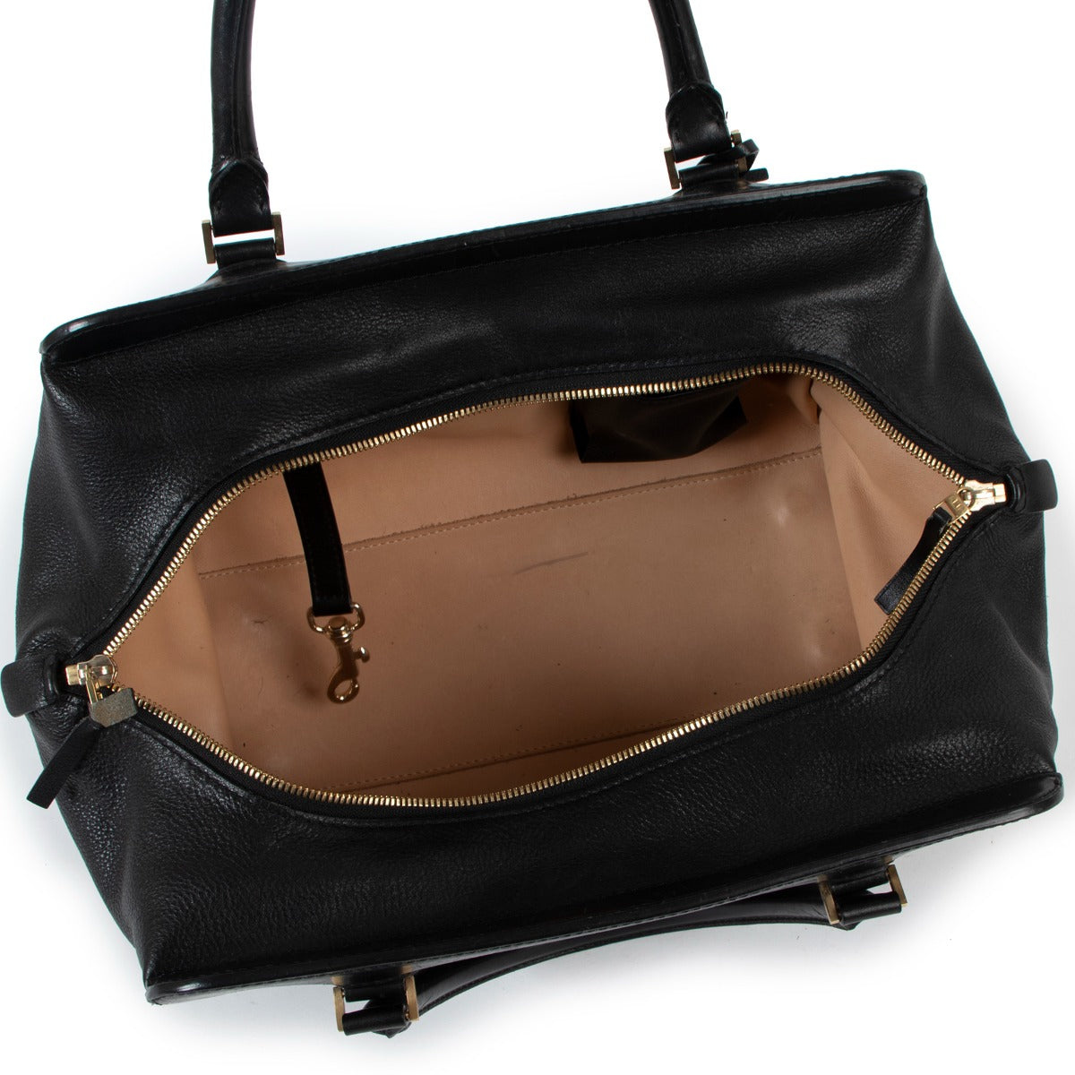 Sac à main Delvaux en cuir noir