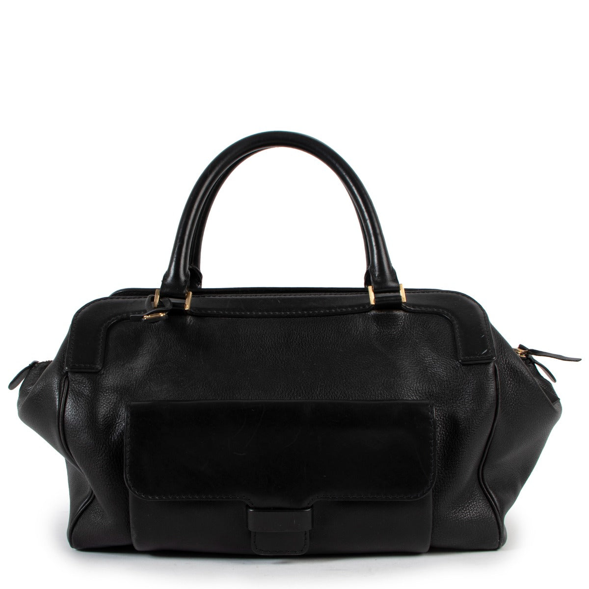 Delvaux Black Leather Handbag