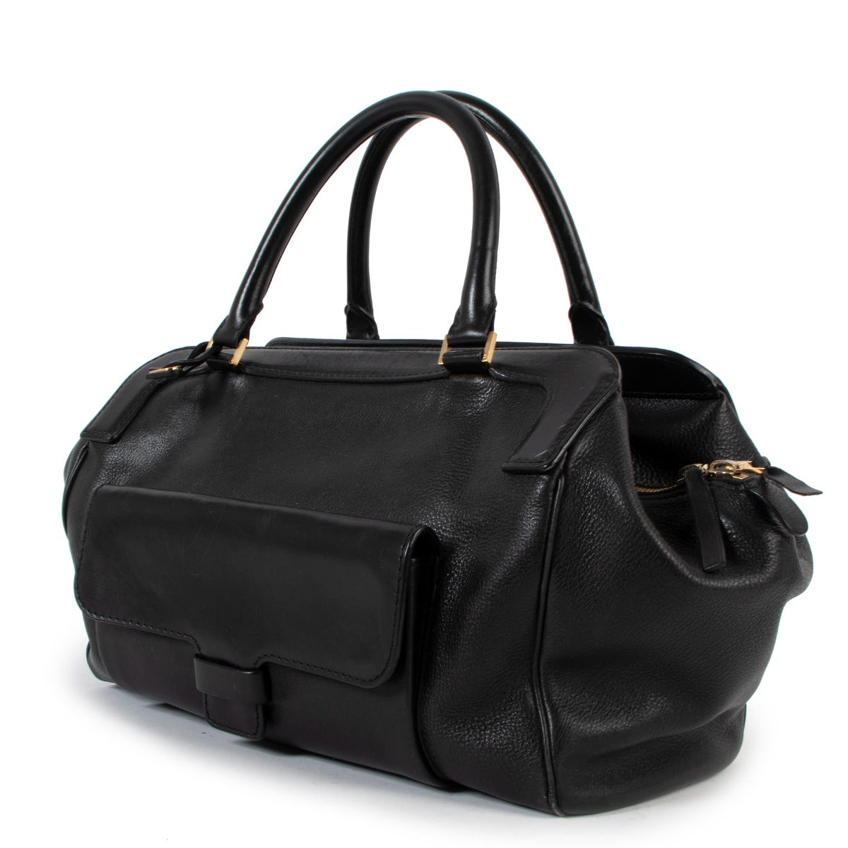 Delvaux Black Leather Handbag