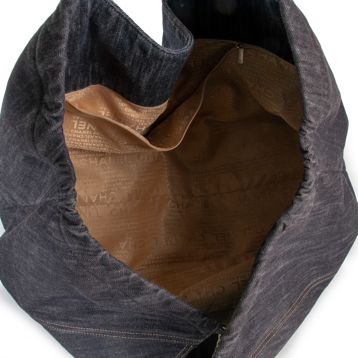 Chanel Limited Edition Blauwe Denim XL Coco Cabas Tote Bag