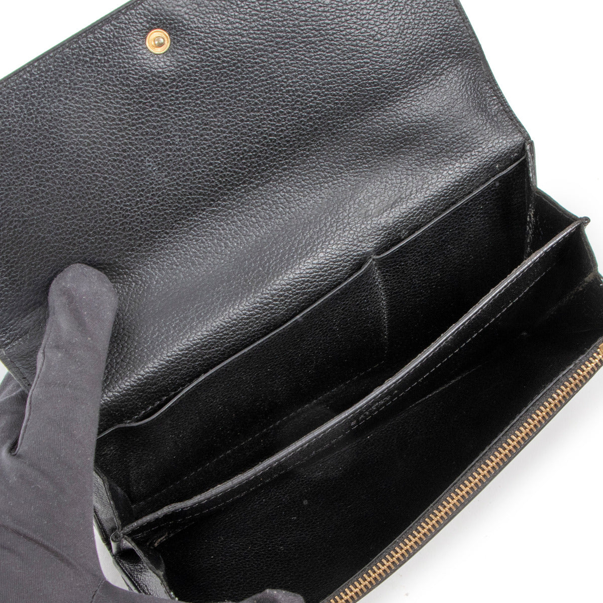 Delvaux Black Leather Wallet