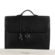 Hermès Sac A Depeches 2-38 Black Epsom Briefcase