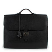 Hermès Sac A Depeches 2-38 Black Epsom Briefcase