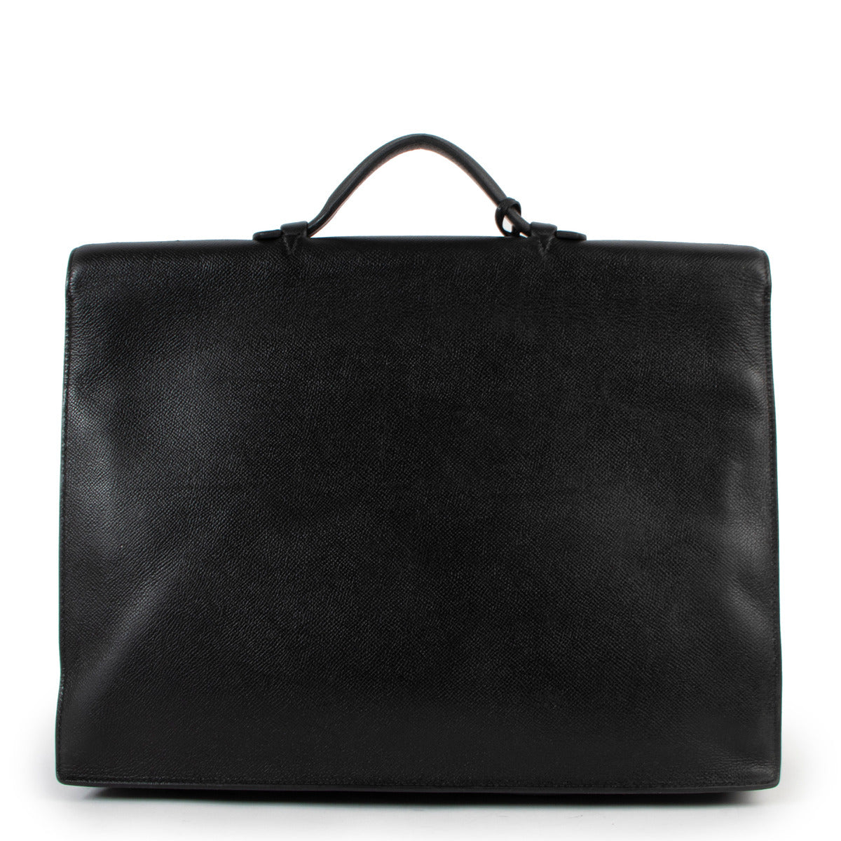 Hermès Sac A Depeches 2-38 Black Epsom Briefcase