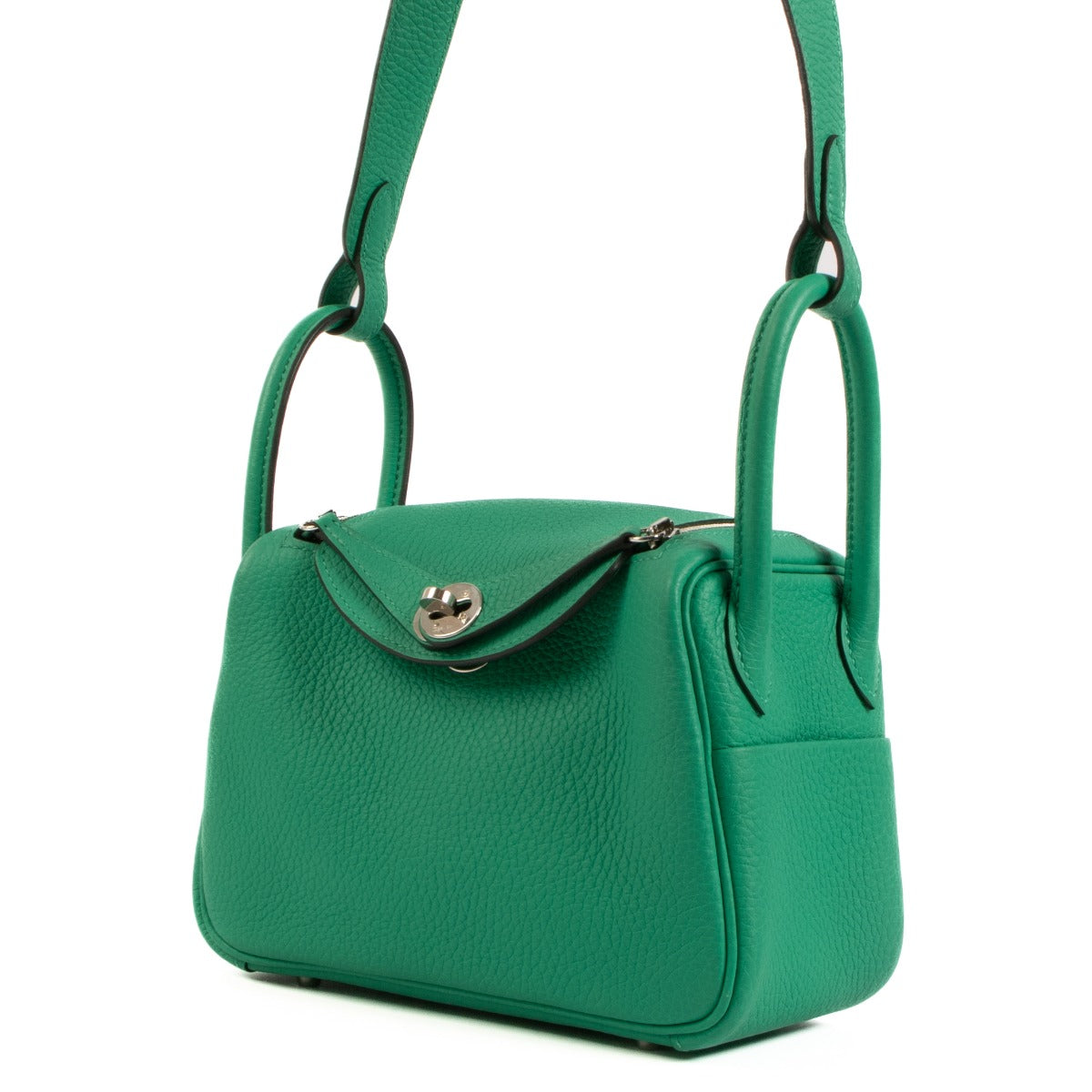 Pre-owned second hand designer Hermès Lindy Mini Menthe on www.labellov.com