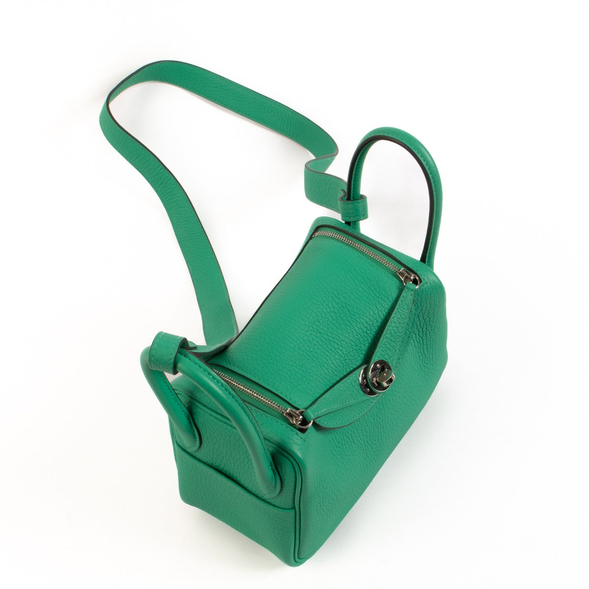 Pre-owned second hand designer Hermès Lindy Mini Menthe on www.labellov.com