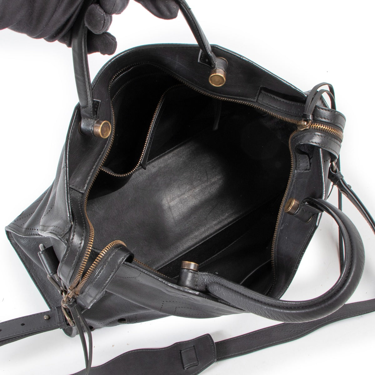 Balenciaga Blackout City Leren Handtas