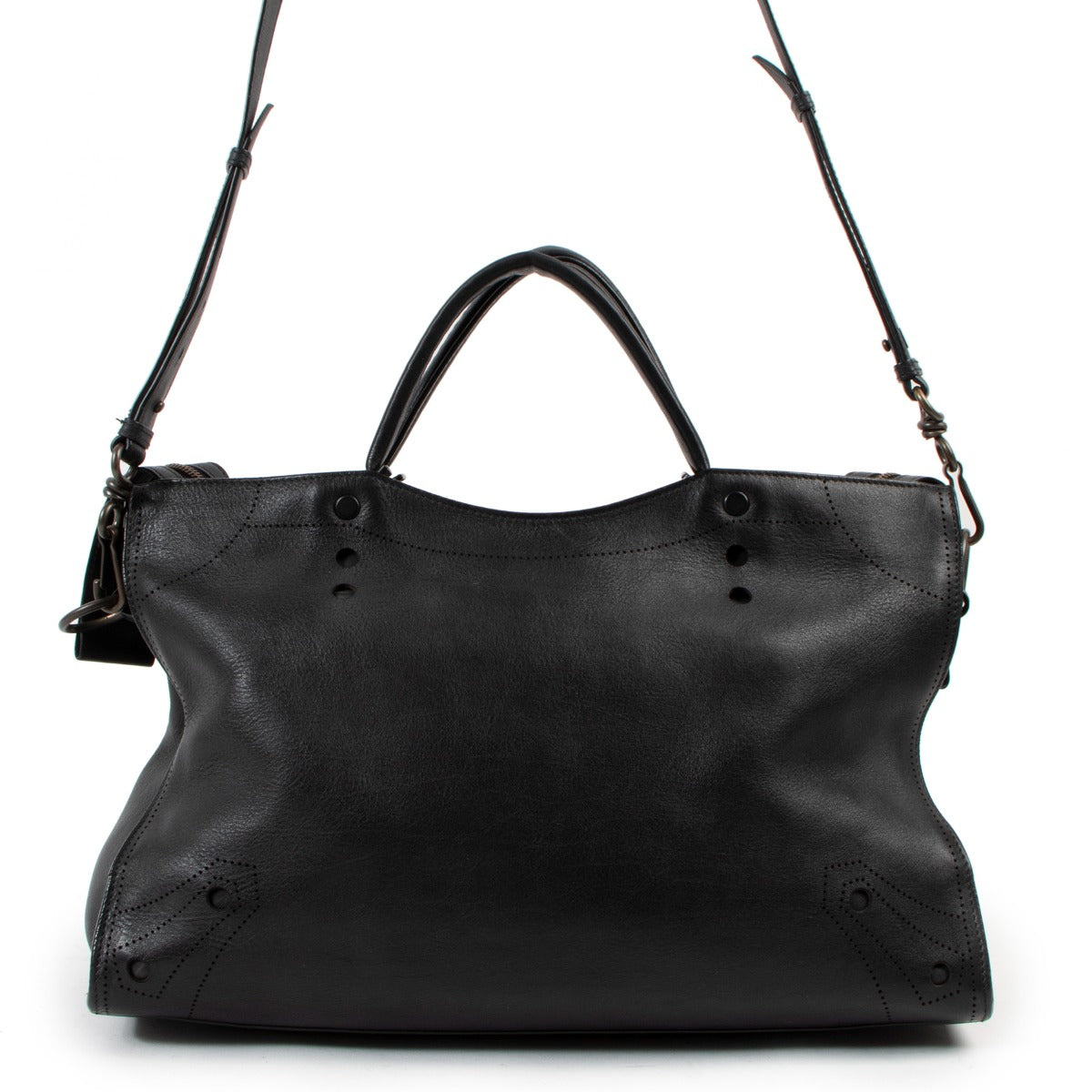Balenciaga Blackout City Leren Handtas