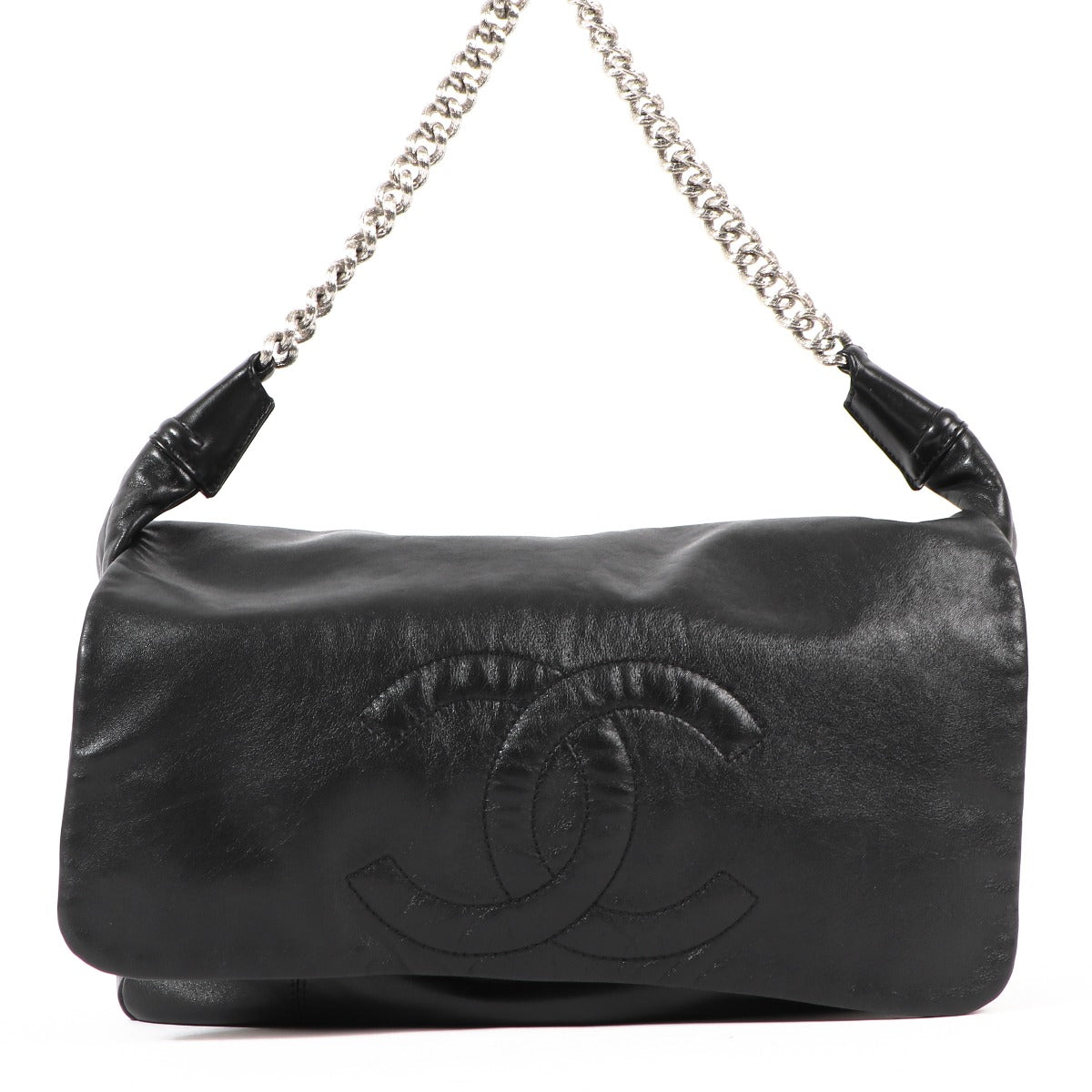 Chanel Black Calfskin 31 Flap Chain Shoulder Bag