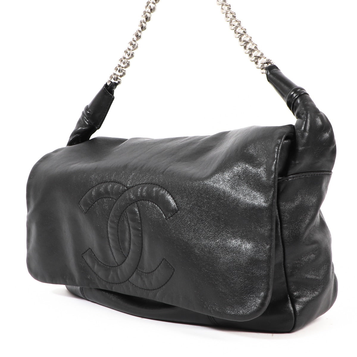 Chanel Black Calfskin 31 Flap Chain Shoulder Bag
