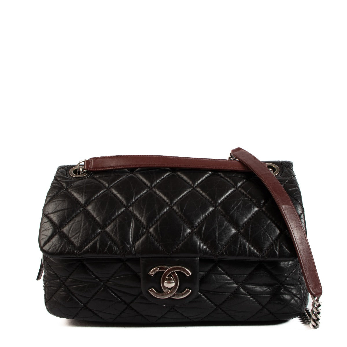 Chanel Black Duo Color Classic Flap Bag