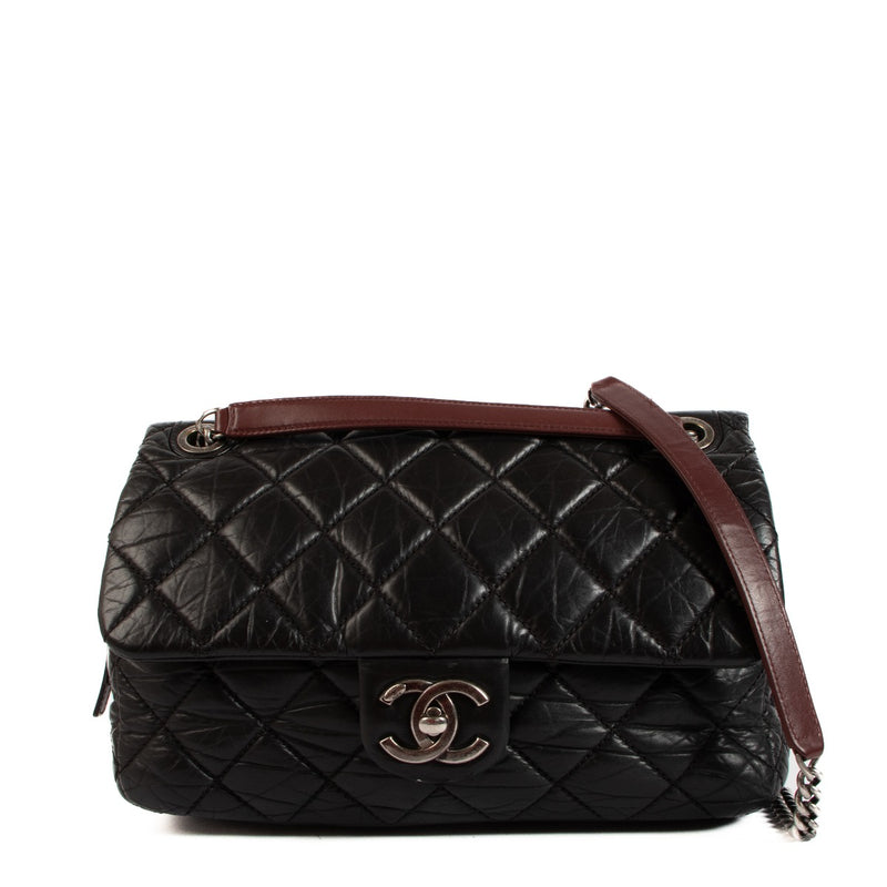 Chanel Black Duo Color Classic Flap Bag
