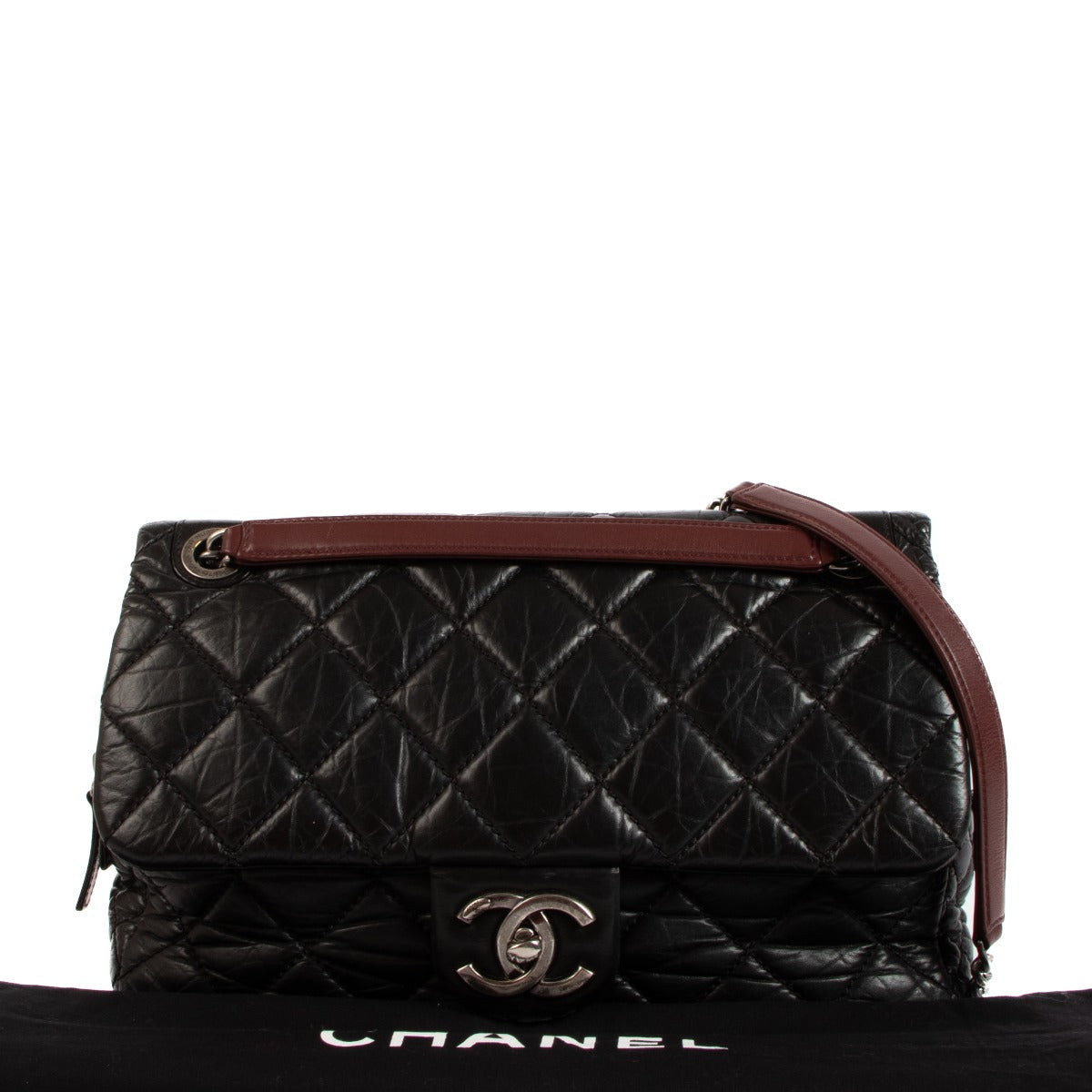 Chanel Black Duo Color Classic Flap Bag