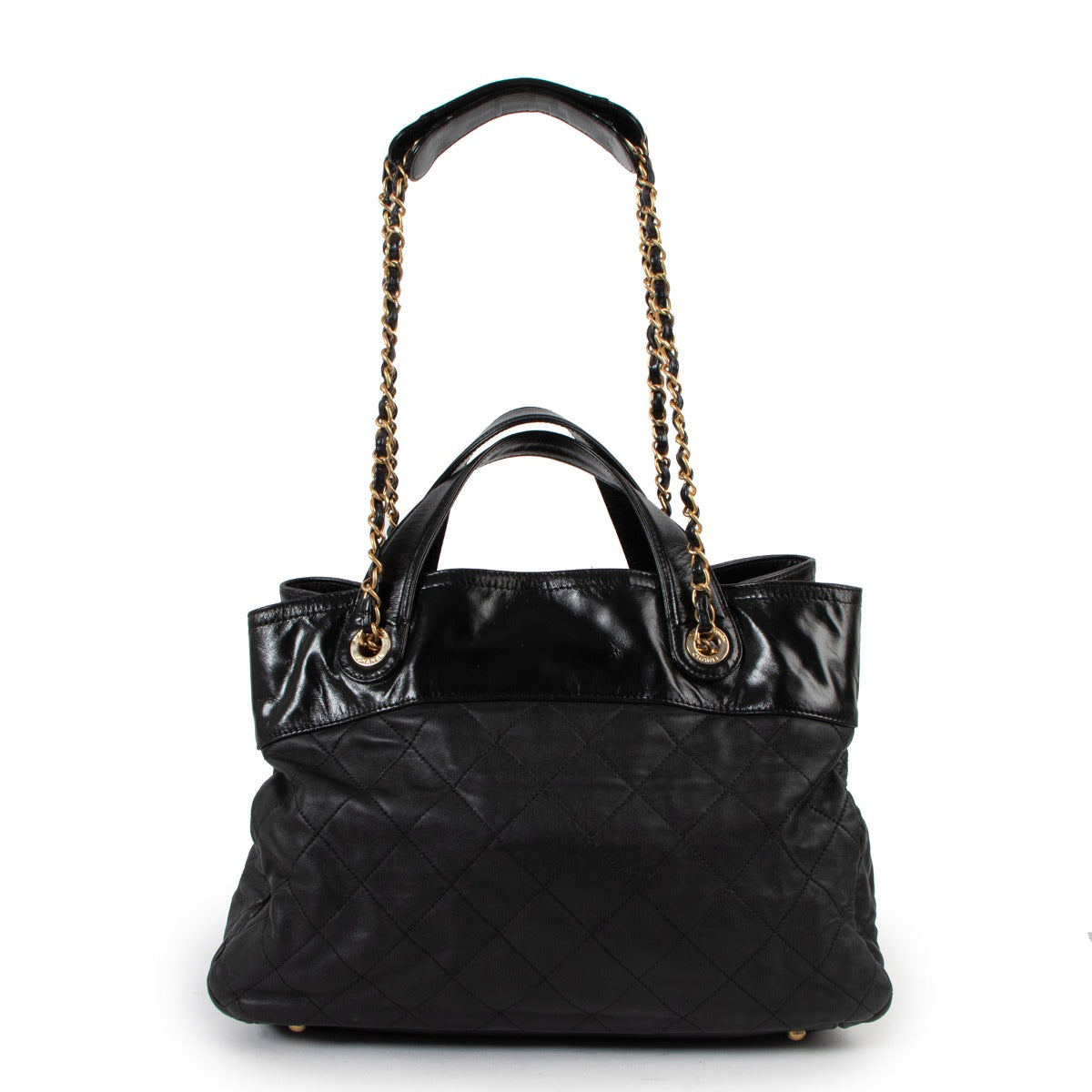 Chanel In The Mix Quilted Calfskin Small Shopping Tote Bag