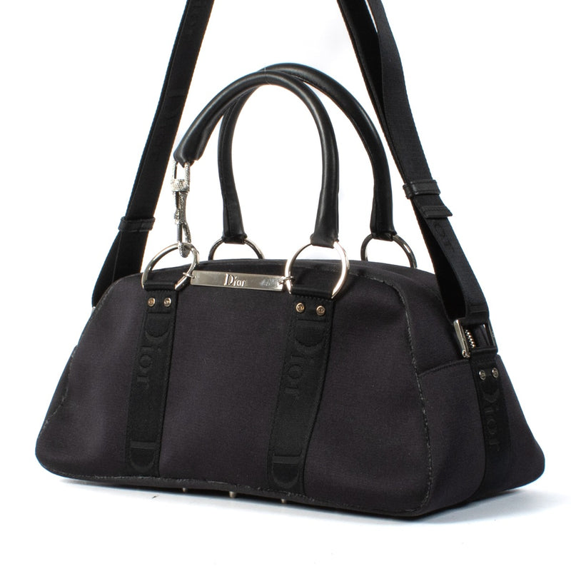 Christian Dior Black Hardcore Boston Handtas met Bovenhandvat