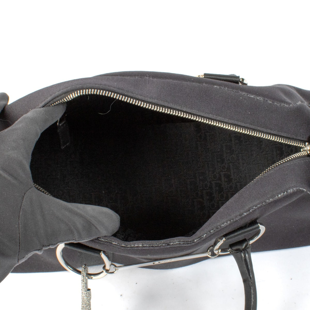 Christian Dior Black Hardcore Boston Top Handle Bag