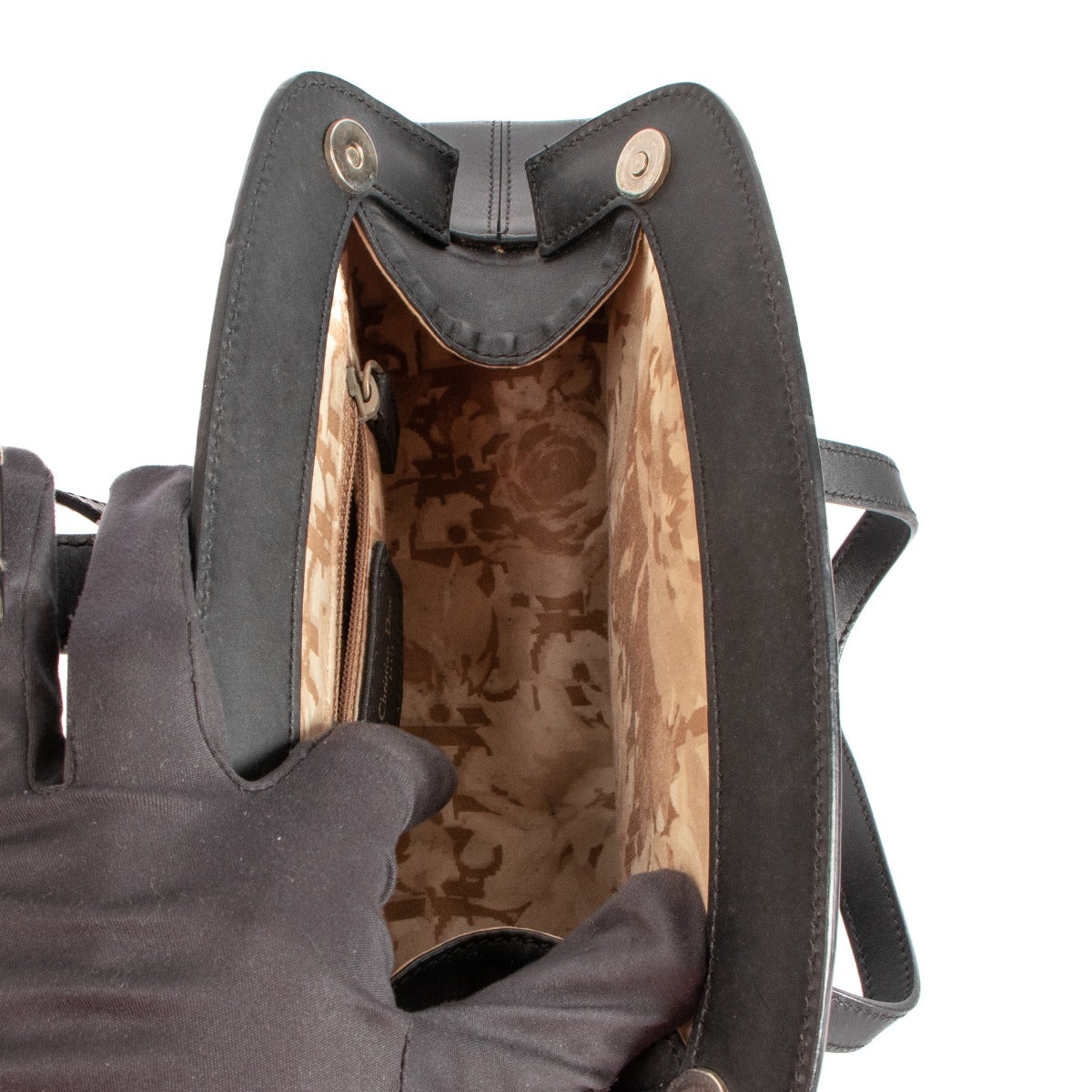 Christian Dior John Galliano 2005 Black Satin Frame Bag