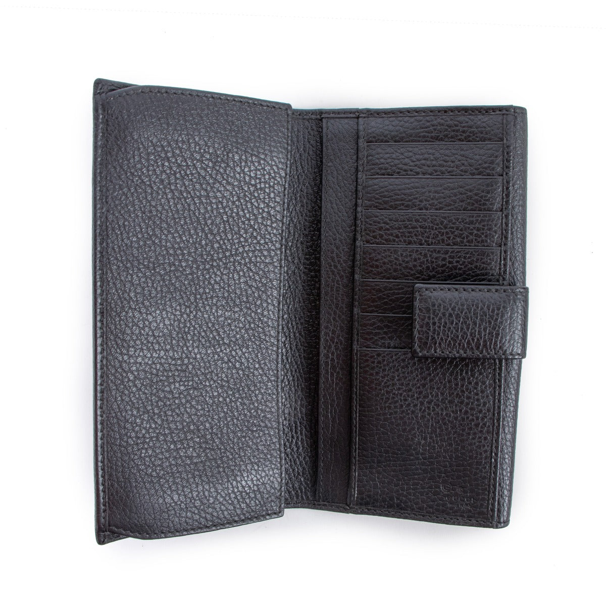 Gucci Black GG Stud Soho Continental Long Wallet