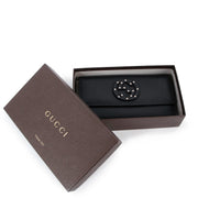 Gucci Black GG Stud Soho Continental Long Wallet