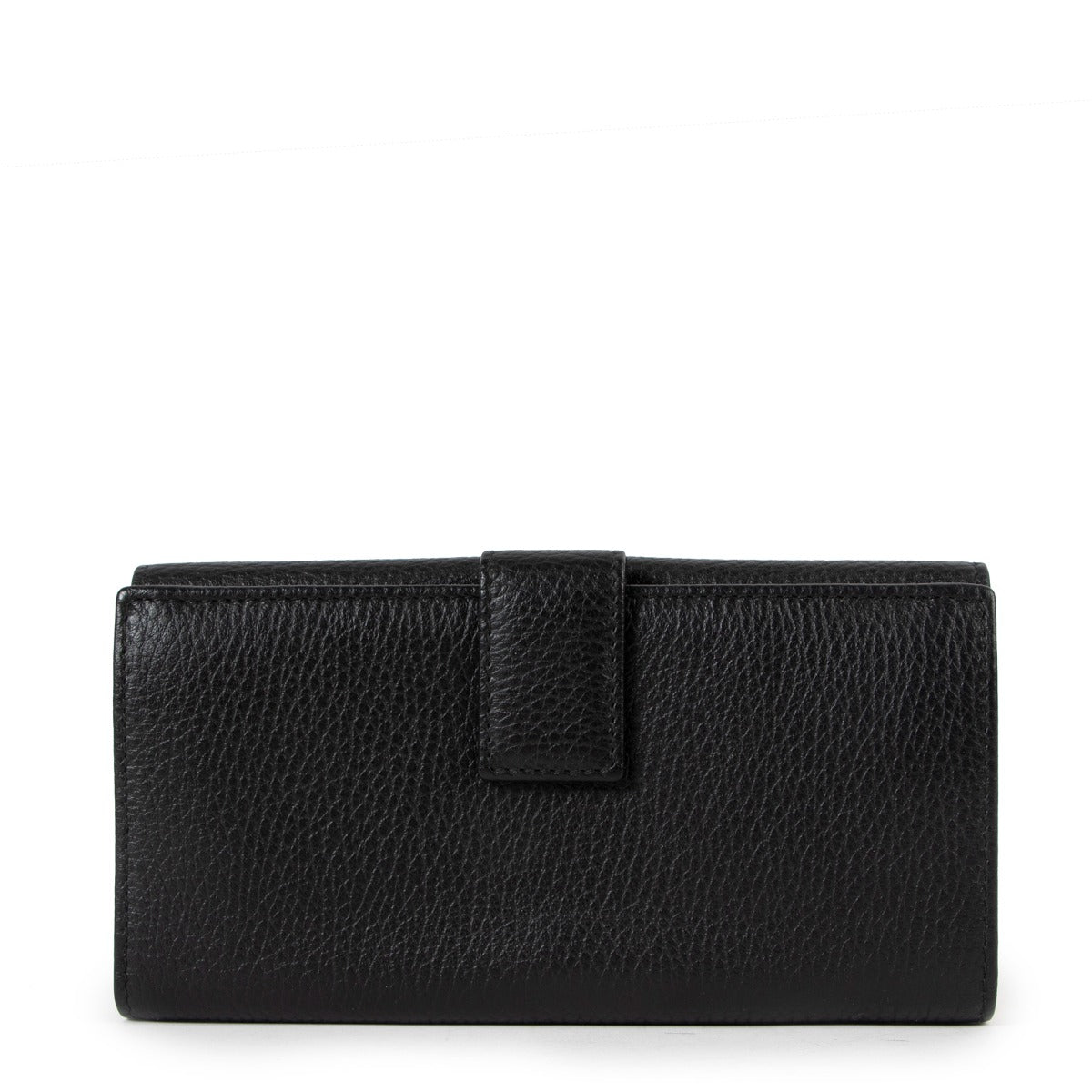 Gucci Black GG Stud Soho Continental Long Wallet
