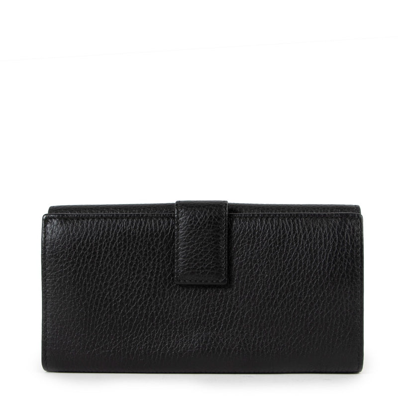 Gucci Zwart GG Stud Soho Continental Lange Portemonnee