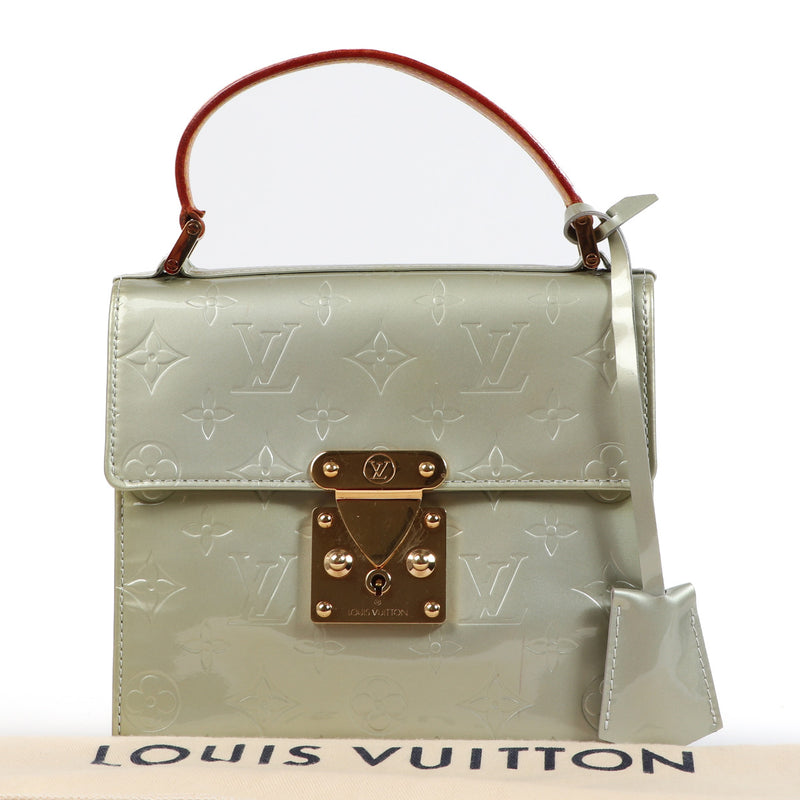 Louis Vuitton Champagne Vernis Spring Street Top Handle Bag