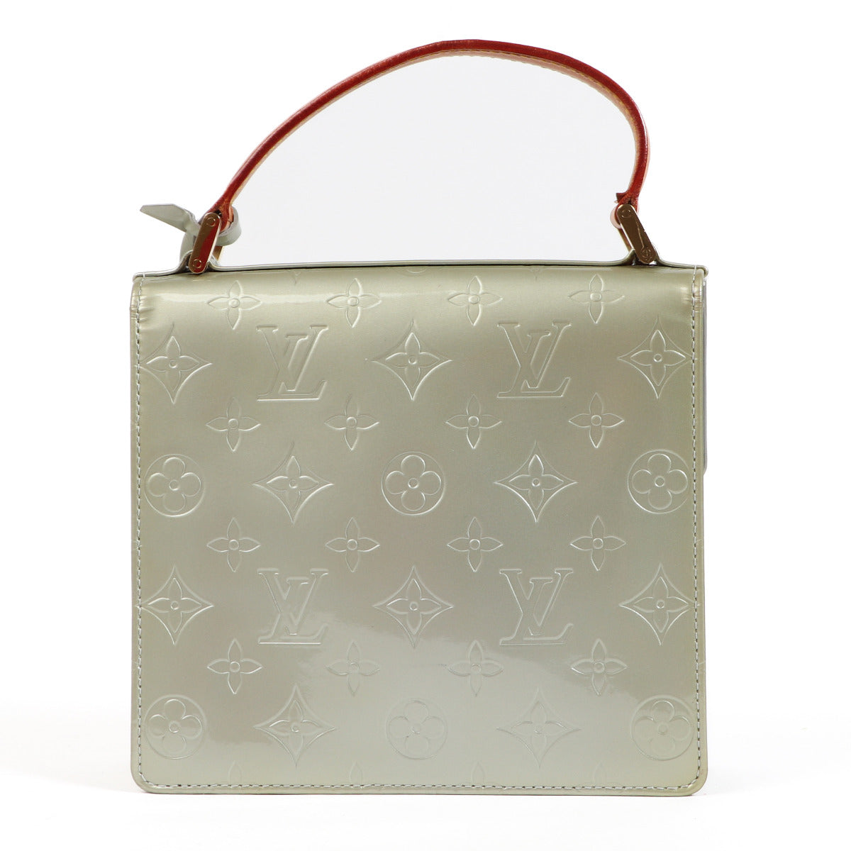 Louis Vuitton Champagne Vernis Spring Street Top Handle Bag