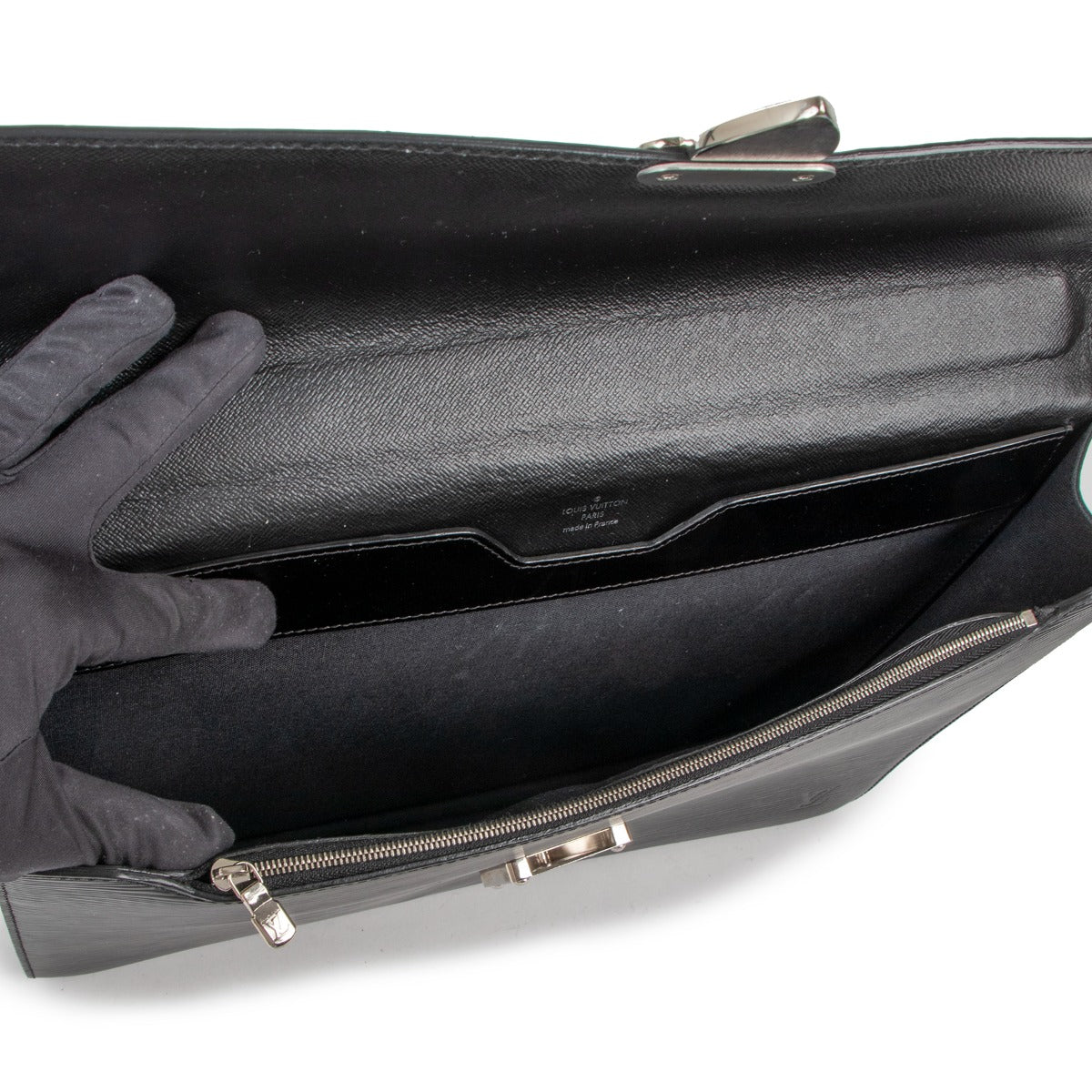 Louis Vuitton Black Epi Leather Robusto 2 Briefcase