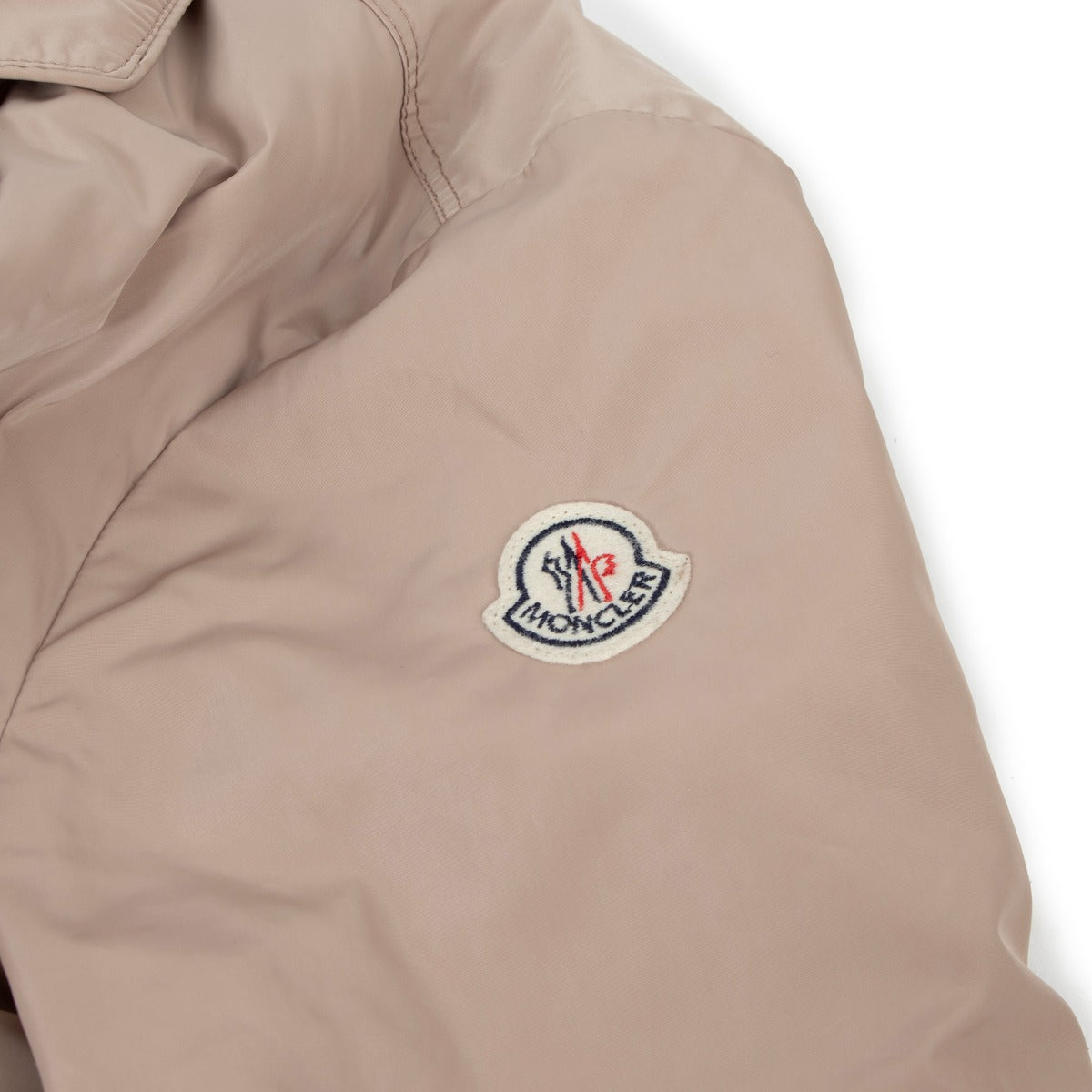 Moncler Lime Giubbotto Beige Nylon Windbreaker Jacket - Size 3