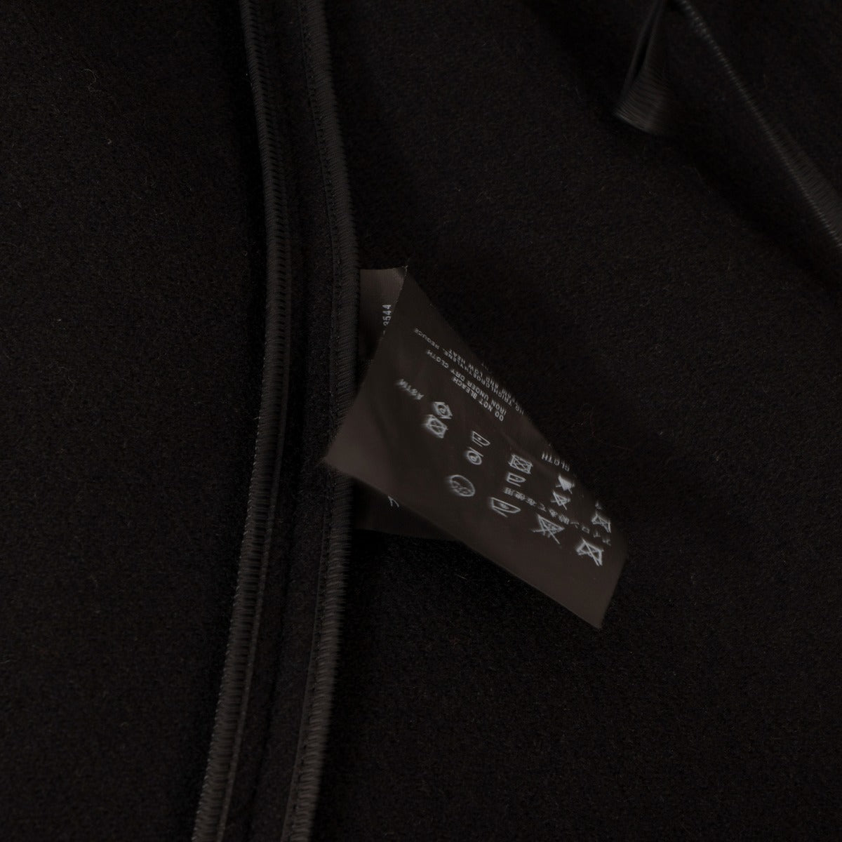 Prada Zwarte Wollen Jas Met Capuchon - Maat IT40