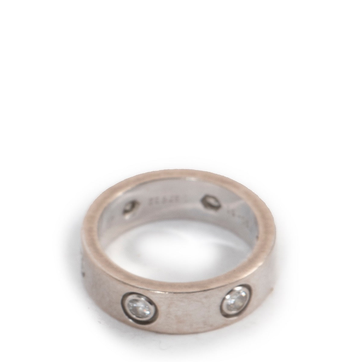 Shop safe online at Labellov in Antwerp this 100% authentic second hand Cartier Diamond White Gold LOVE Ring - Size 51