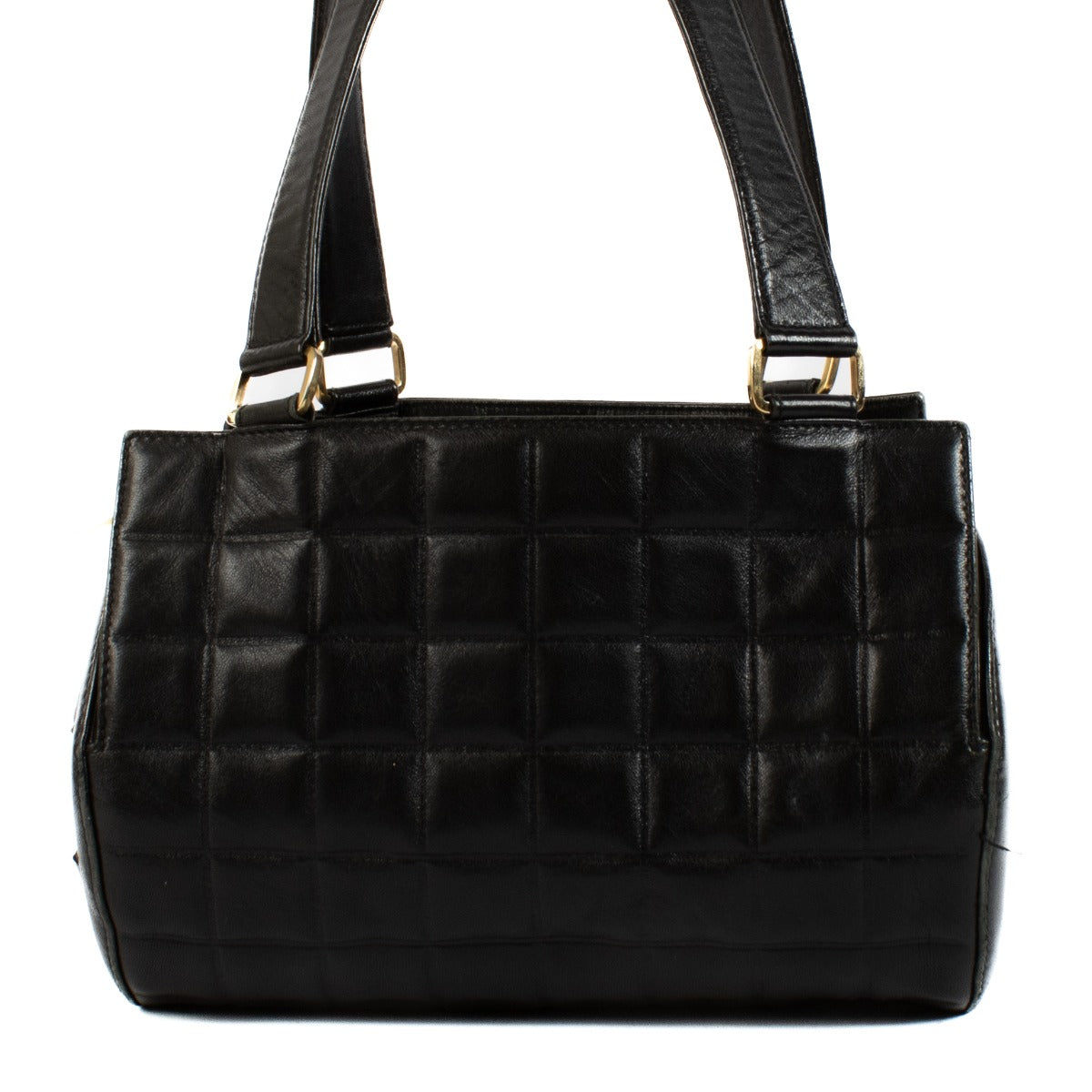 Chanel Black Chocolate Bar Small Barrel Bag