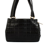 Chanel Black Chocolate Bar Small Barrel Bag
