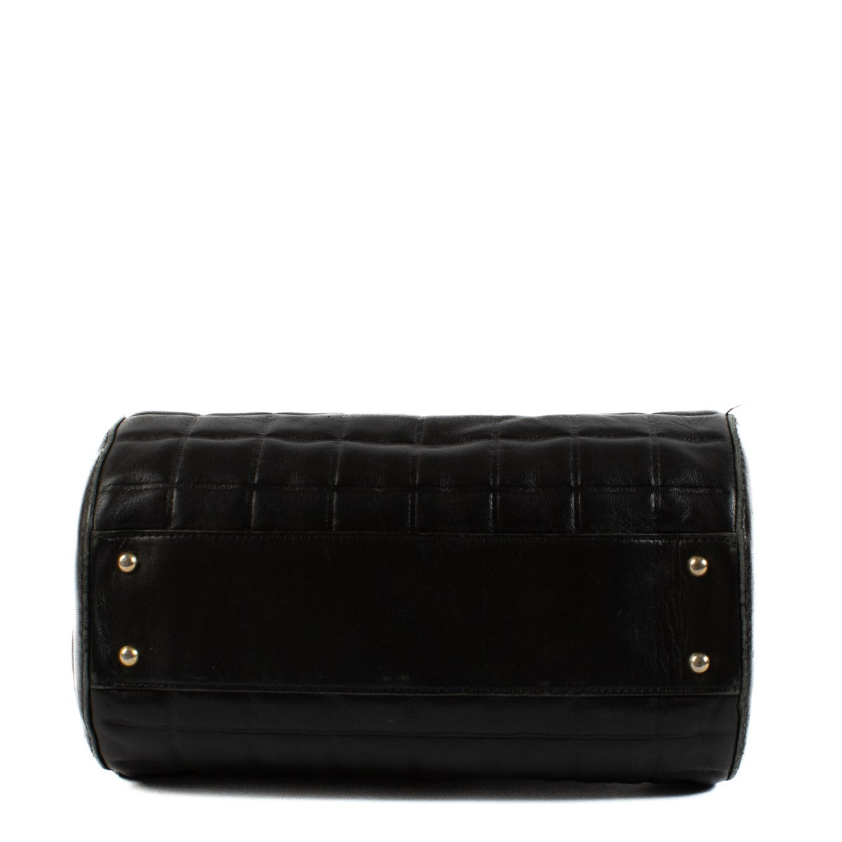 Chanel Black Chocolate Bar Small Barrel Bag