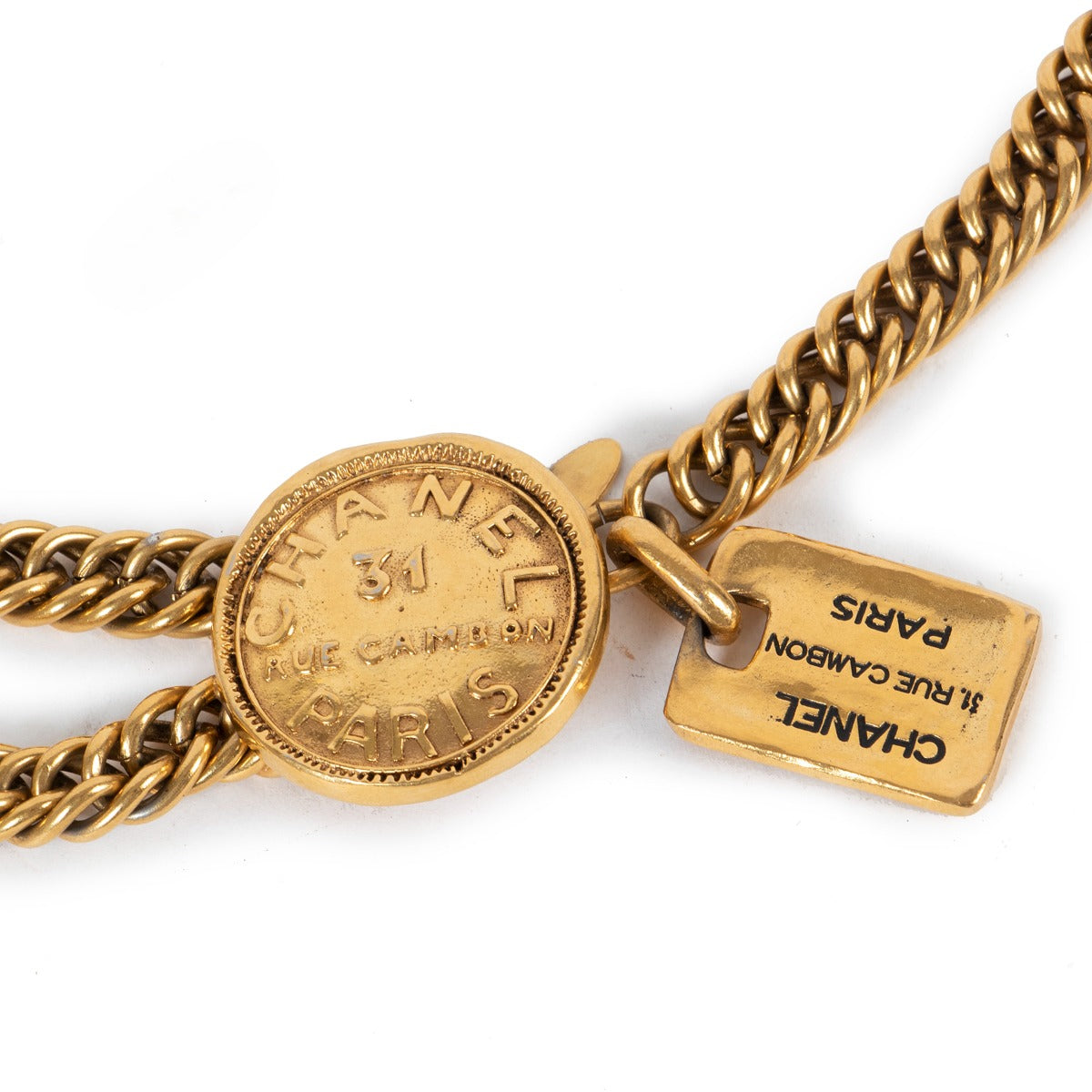 Chanel Vintage Gold Médaillon Chain Link Belt