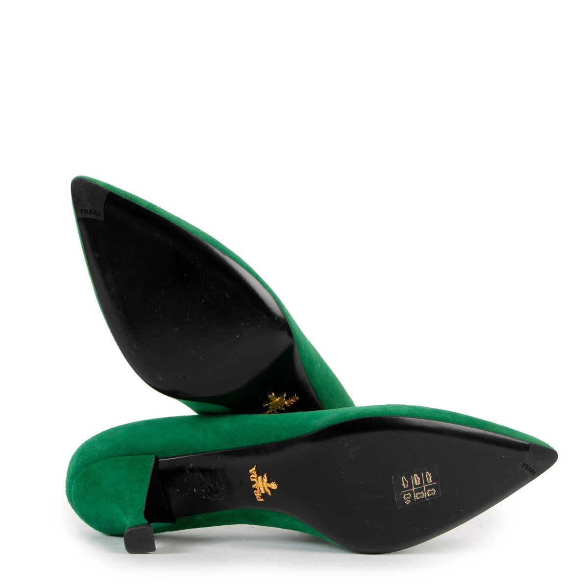 Escarpins Prada en daim vert - Taille 40