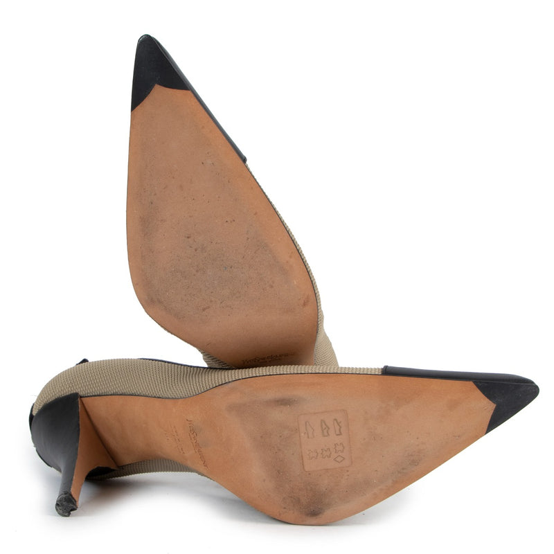 Yves Saint Laurent Vintage Canvas Pumps met Neuskap - Maat 39,5