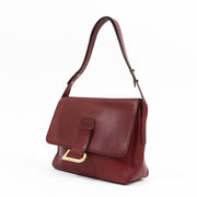 Buy an authentic second-hand Delvaux Burgundy Leather Poirier Shoulder Bag in very good condition at Labellov in Antwerp.