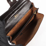 Buy an authentic second-hand Delvaux Brown Brillant Baudrier Crossbody in preloved condition at Labellov in Antwerp.